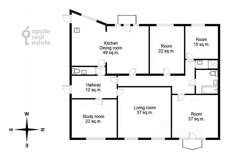 5-комнатная квартира, 210 м² — фотография 2