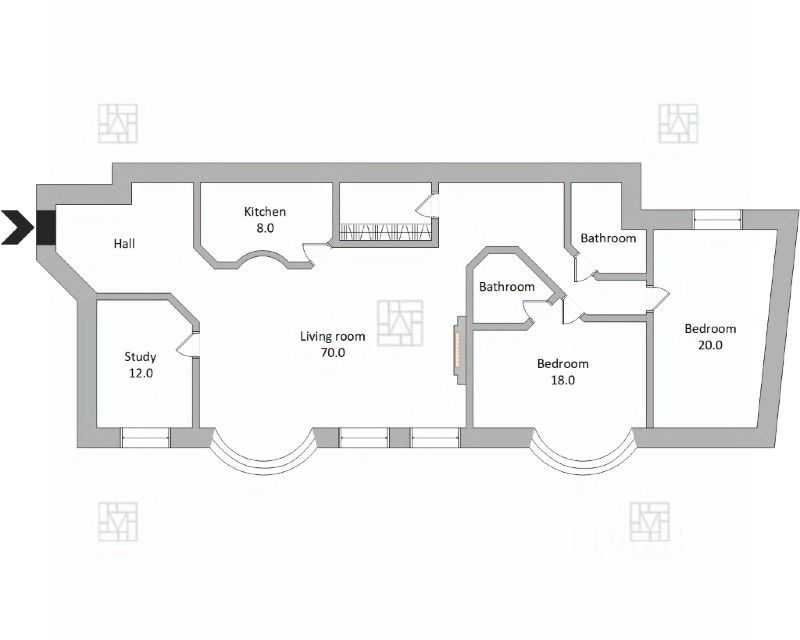 4-комнатная квартира, 160 м² — фотография 2