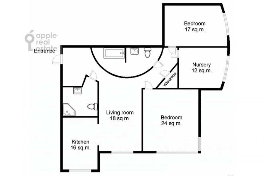 4-комнатная квартира, 130 м² — фотография 2