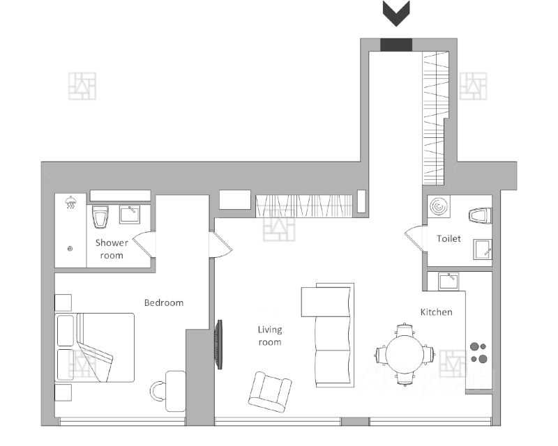 2-комнатная квартира, 70 м² — фотография 2