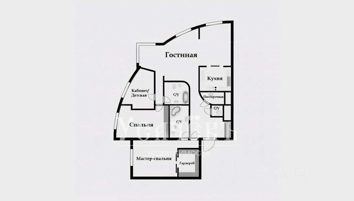 4-комнатная квартира, 180 м² — фотография 2