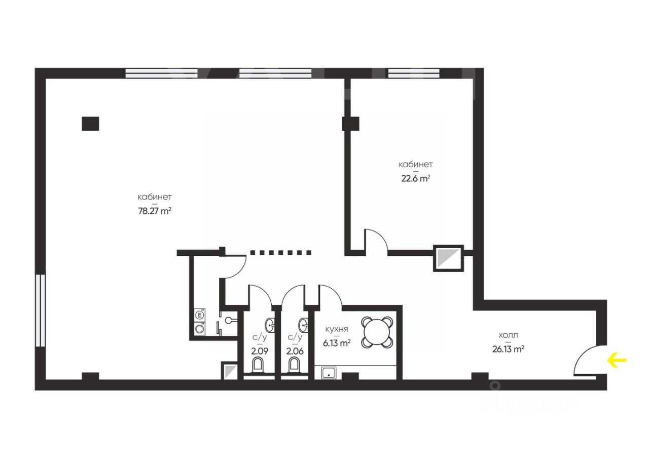 4-комнатная квартира, 141,4 м² — фотография 2