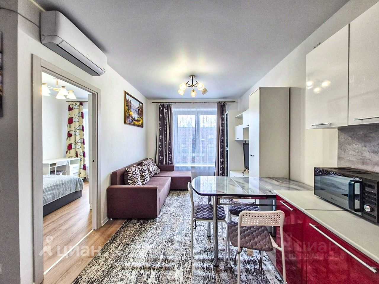 1-комнатная квартира, 31,8 м²