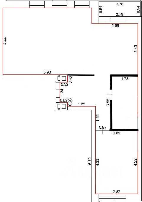 2-комнатная квартира, 63 м² — фотография 3