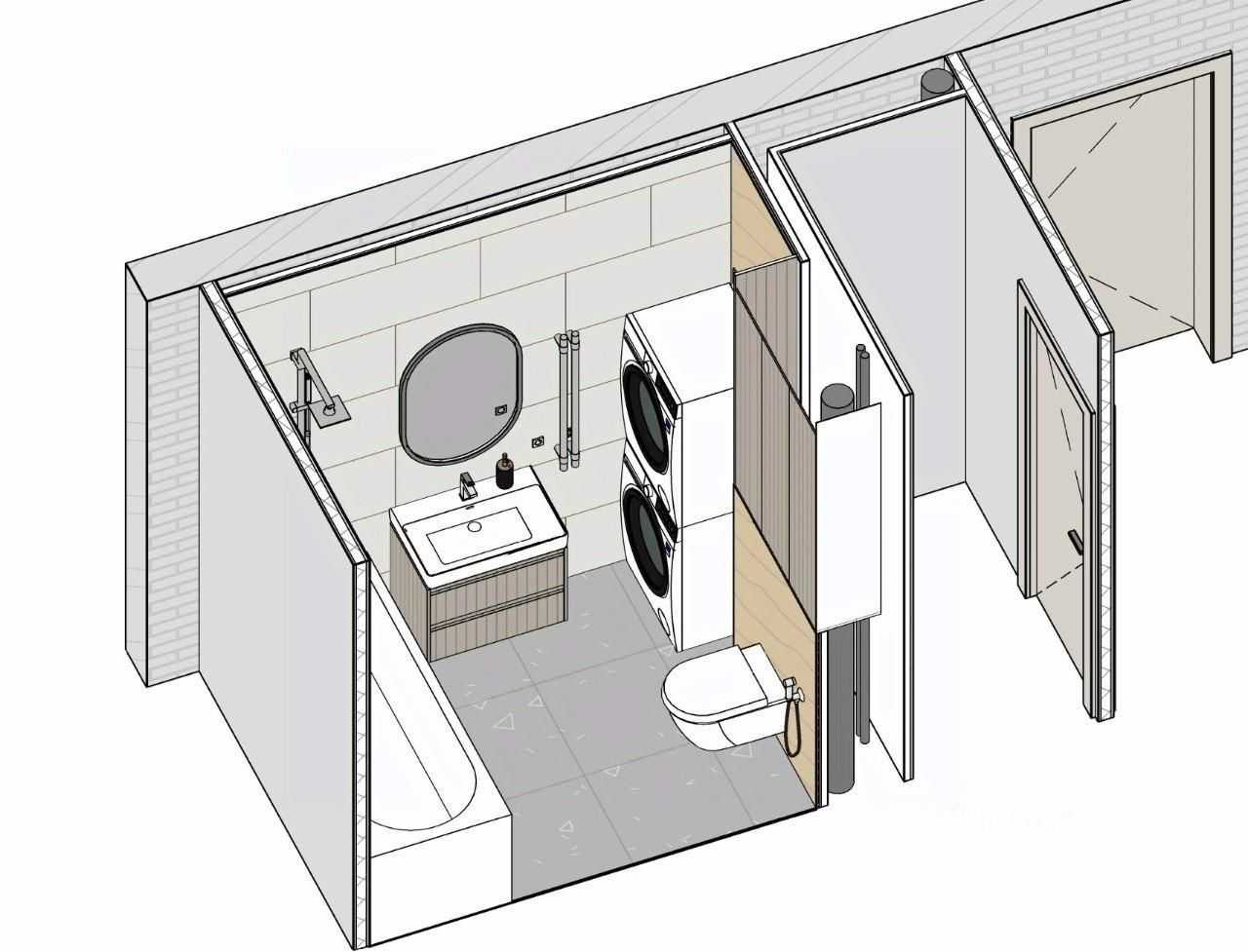 2-комнатная квартира, 56 м² — фотография 3