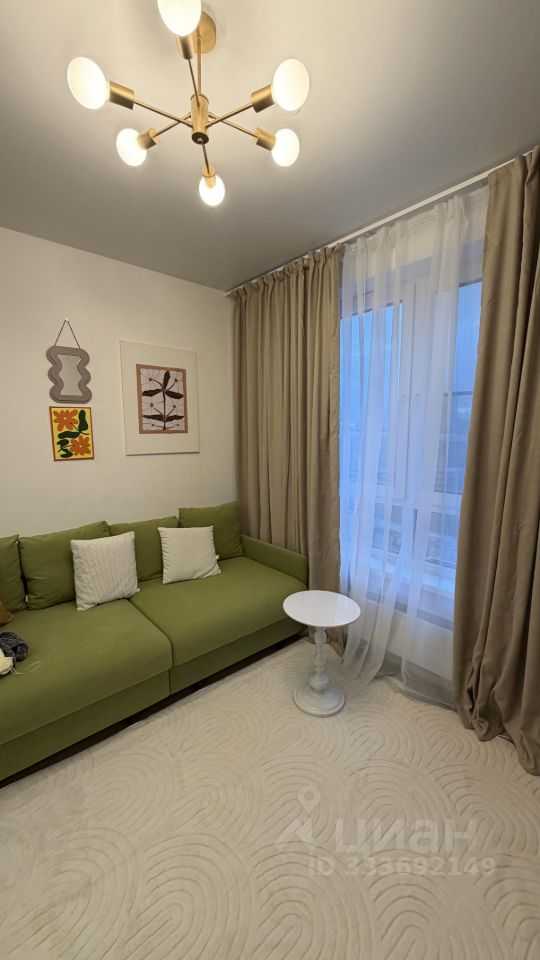1-комнатная квартира, 37,6 м²