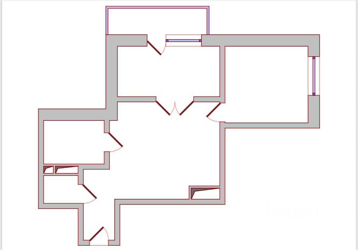 2-комнатная квартира, 60,5 м²