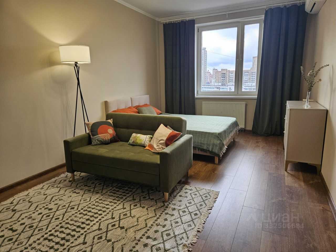1-комнатная квартира, 39 м²