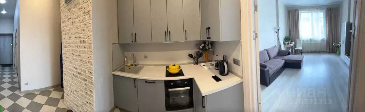 1-комнатная квартира, 41,9 м²