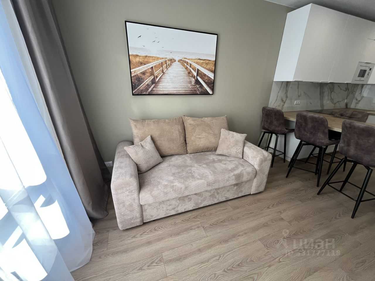 1-комнатная квартира, 36 м² — фотография 3