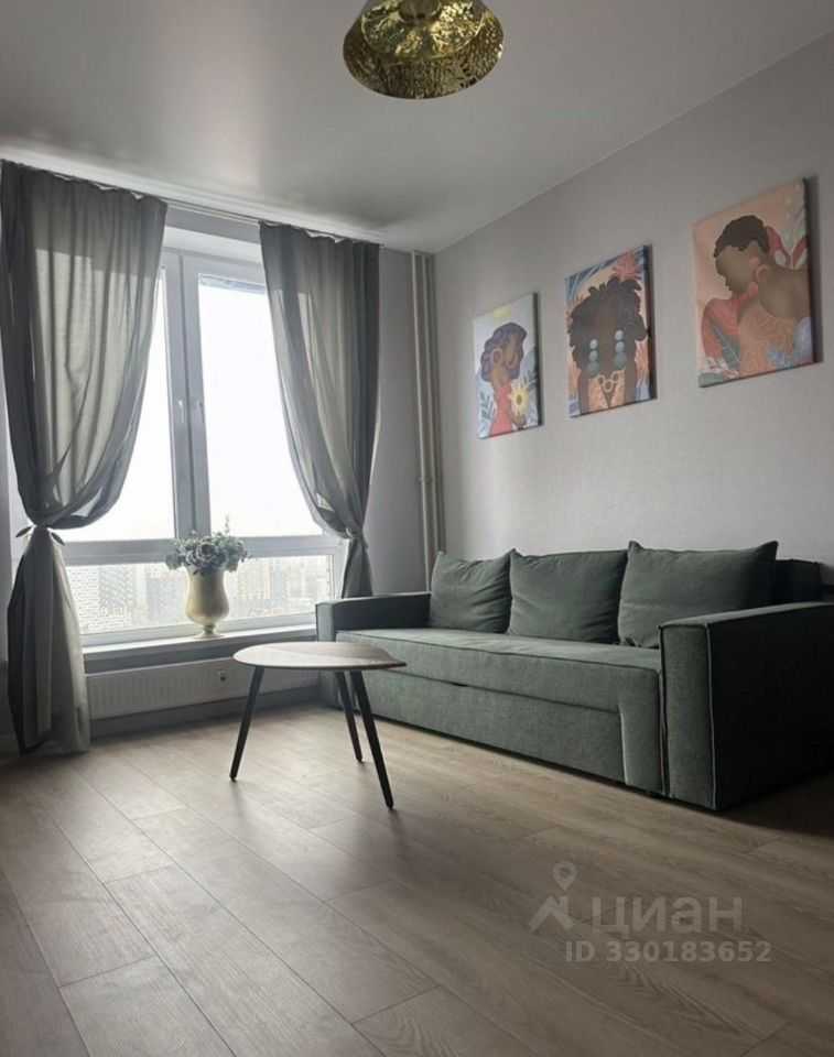 1-комнатная квартира, 37,8 м²