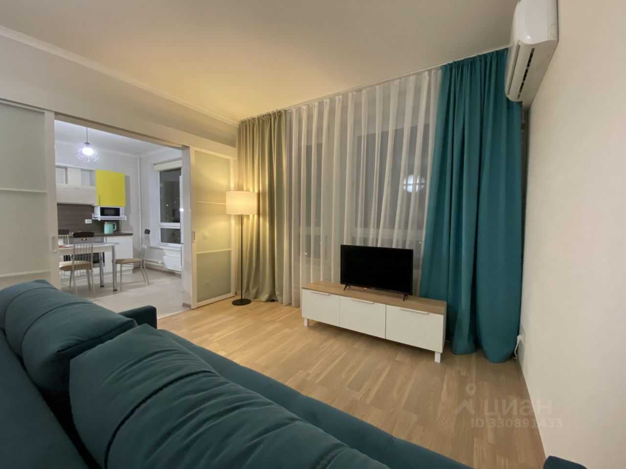 1-комнатная квартира, 46,8 м²