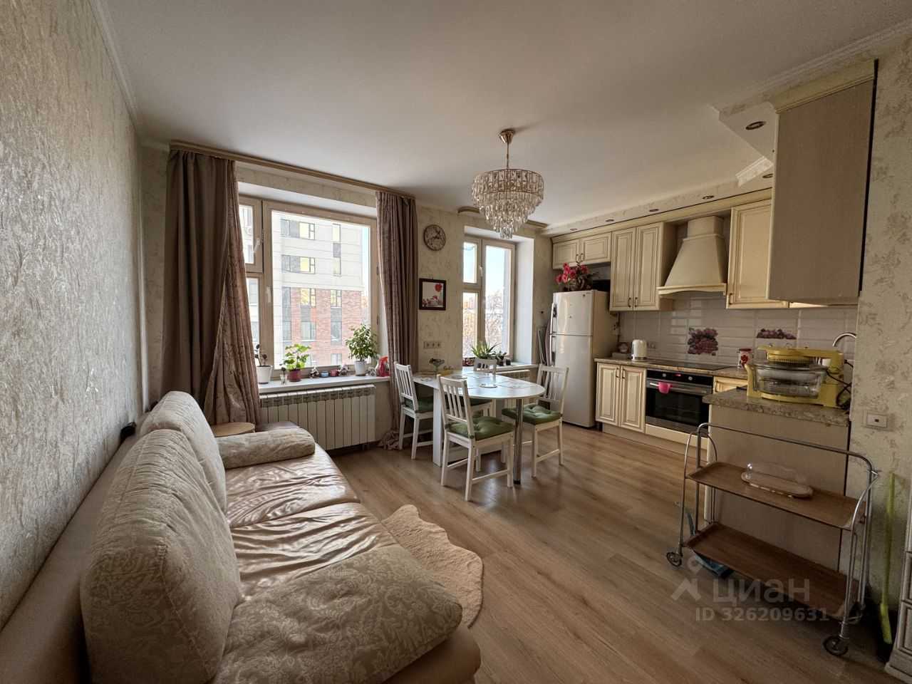 3-комнатная квартира, 58 м²