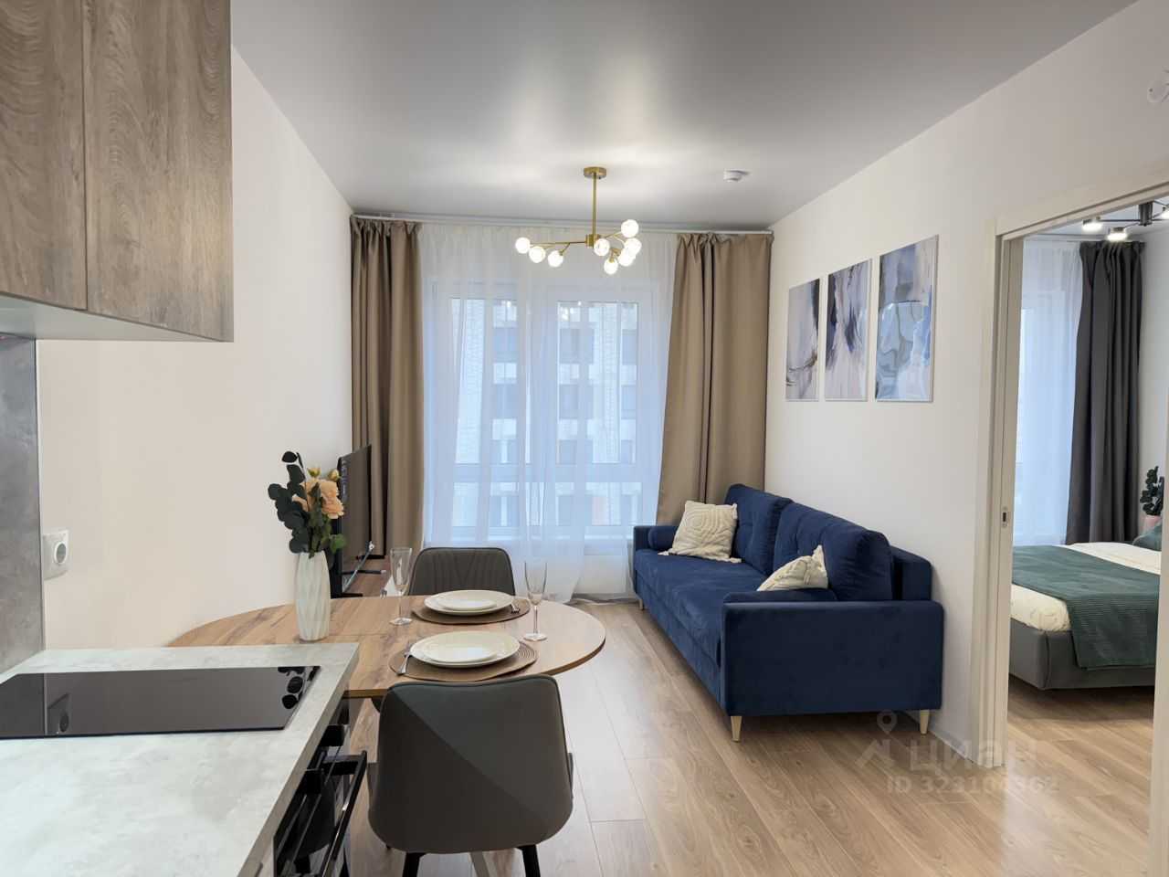 1-комнатная квартира, 32,4 м²