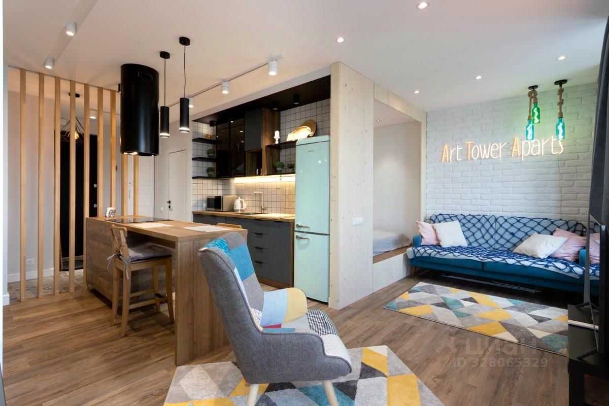 1-комнатная квартира, 36,6 м²