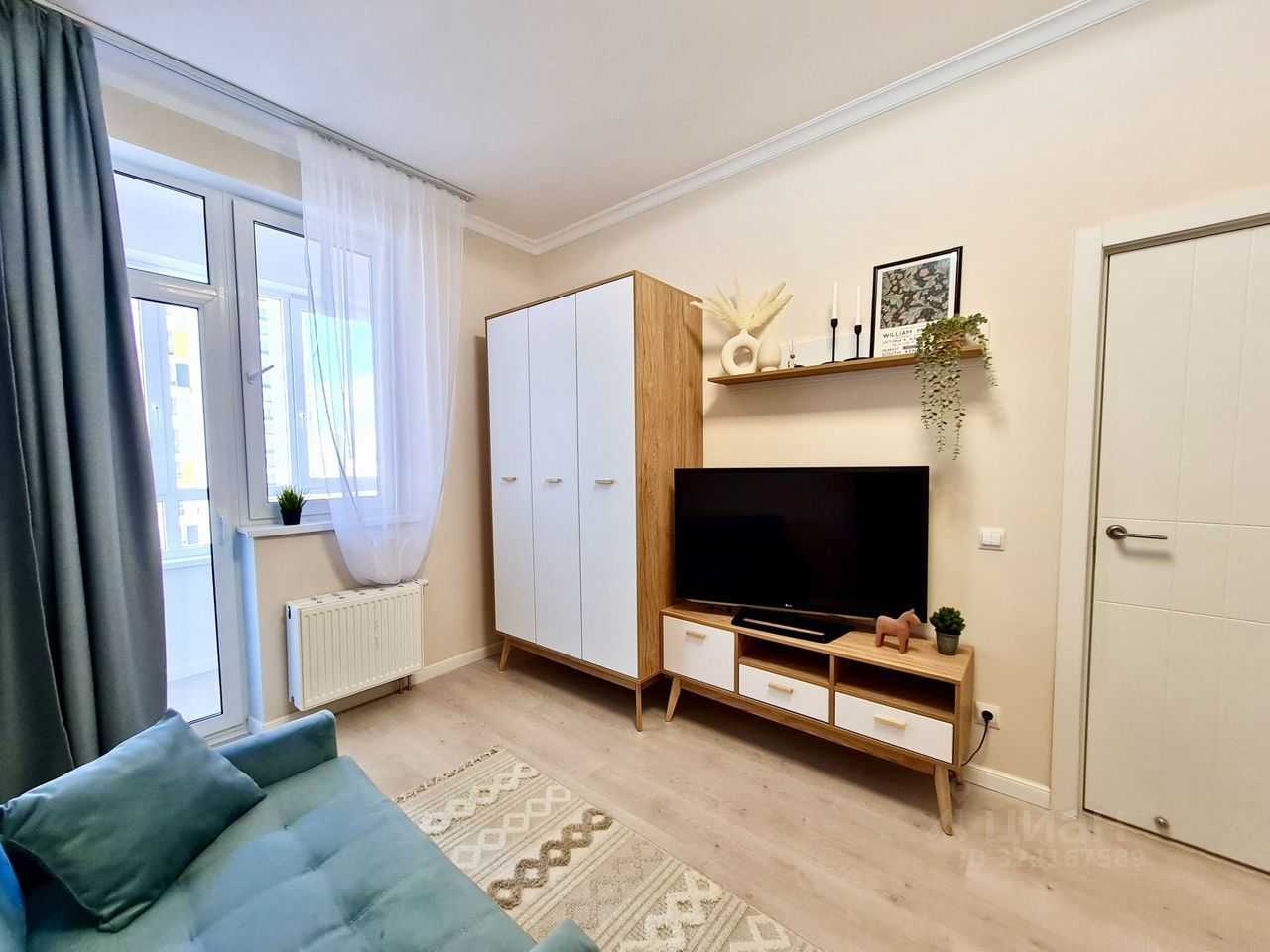 1-комнатная квартира, 35 м²
