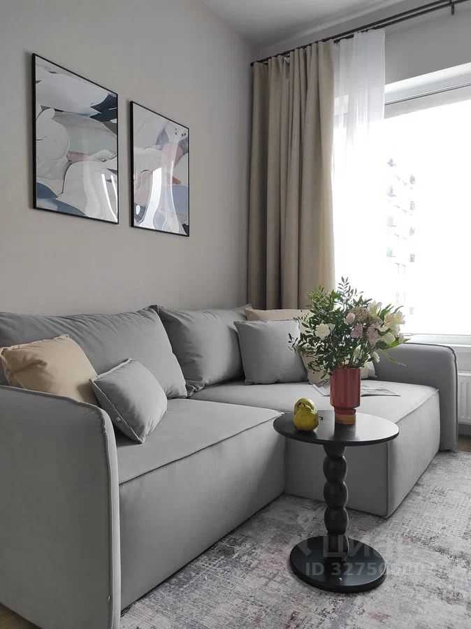 1-комнатная квартира, 35,5 м²