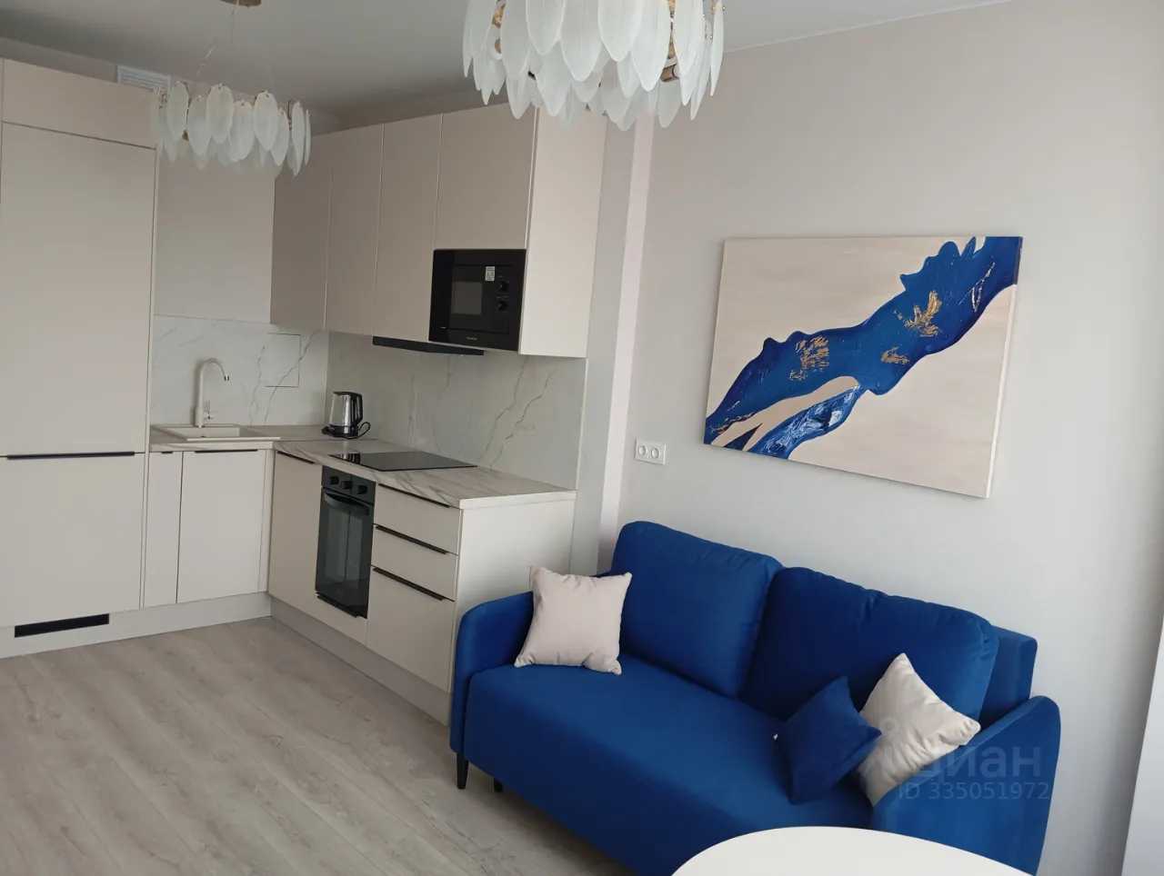 1-комнатная квартира, 34,4 м²