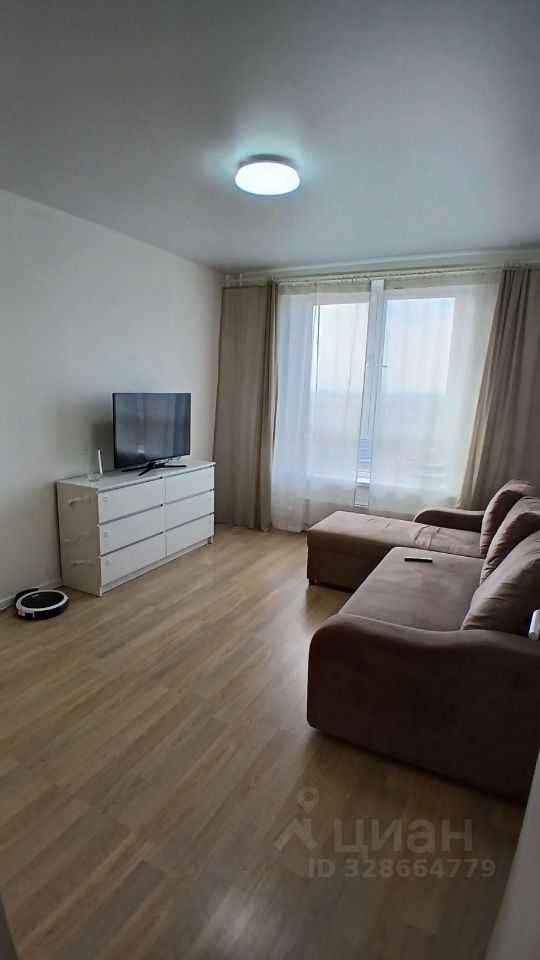 1-комнатная квартира, 39 м²