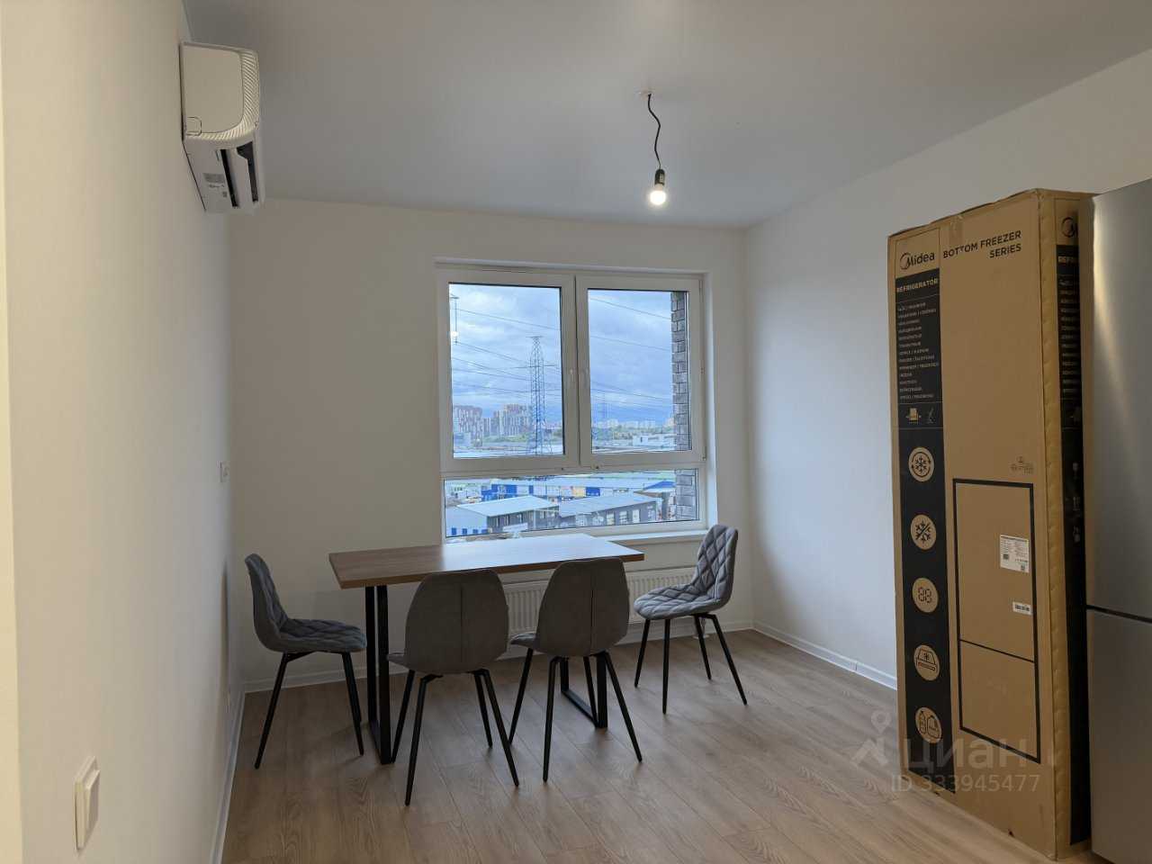 1-комнатная квартира, 37,9 м²