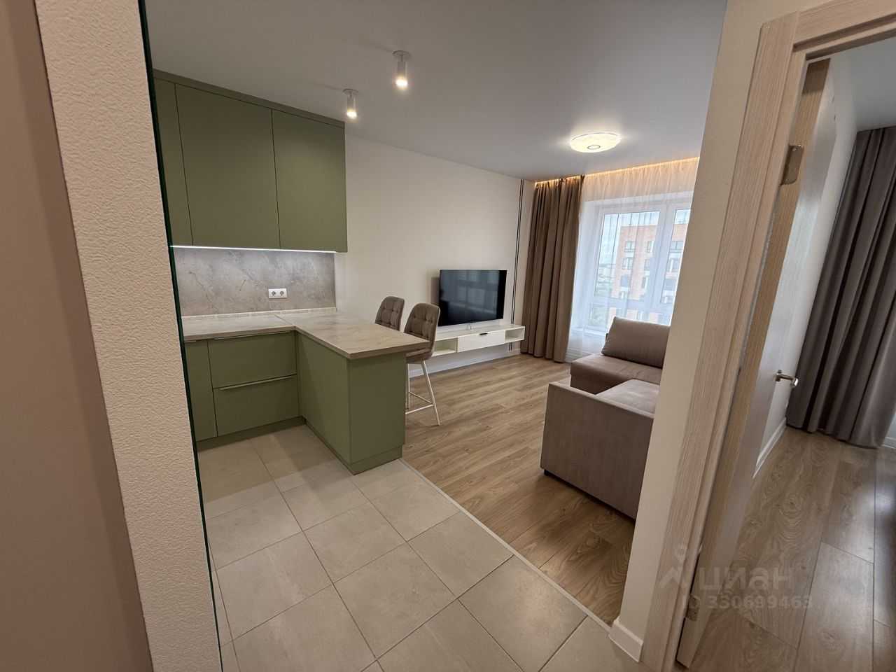 1-комнатная квартира, 35,9 м² — фотография 2