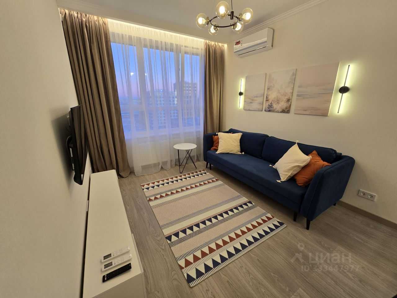 1-комнатная квартира, 45,4 м²