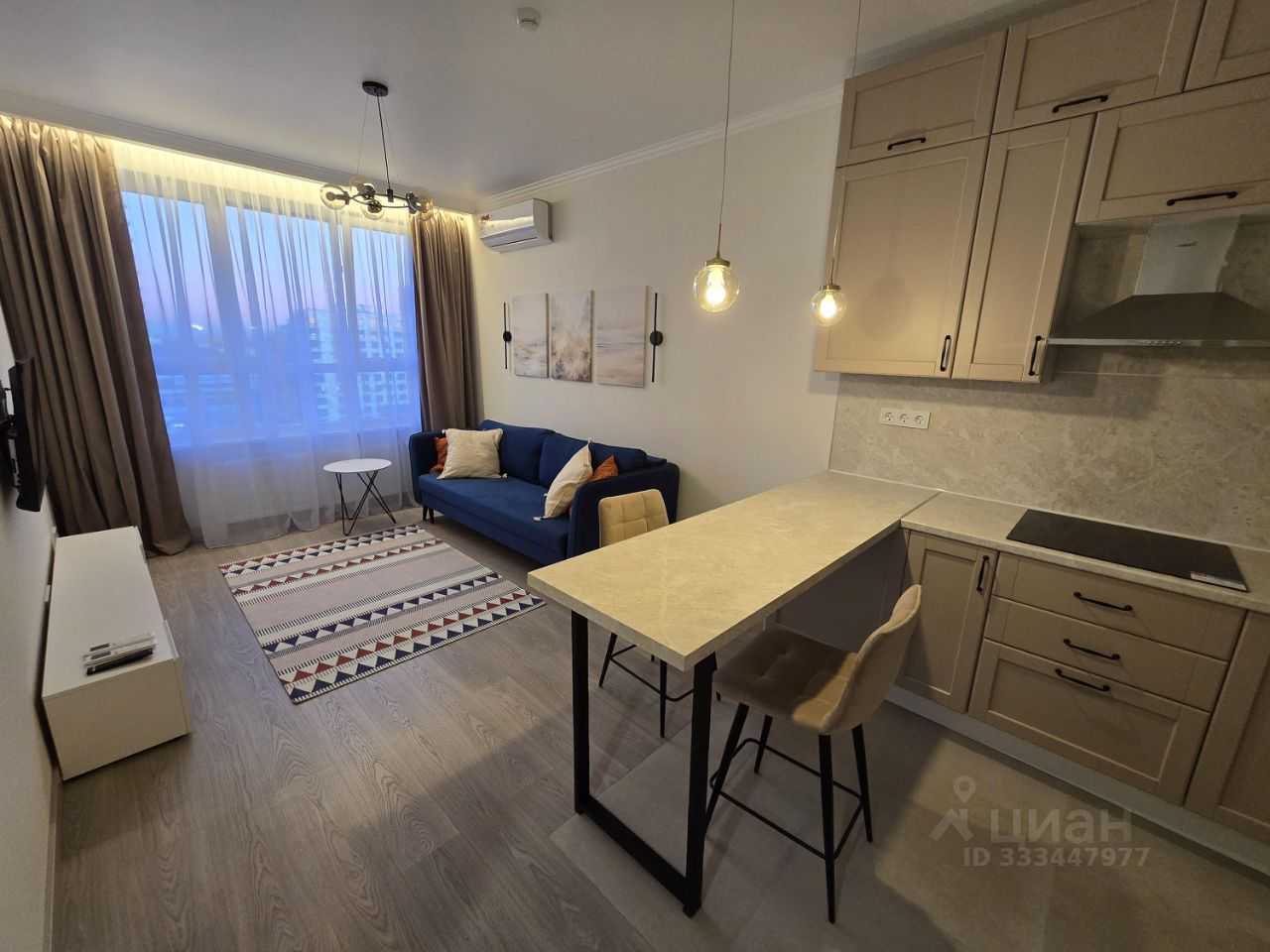 1-комнатная квартира, 45,4 м² — фотография 2