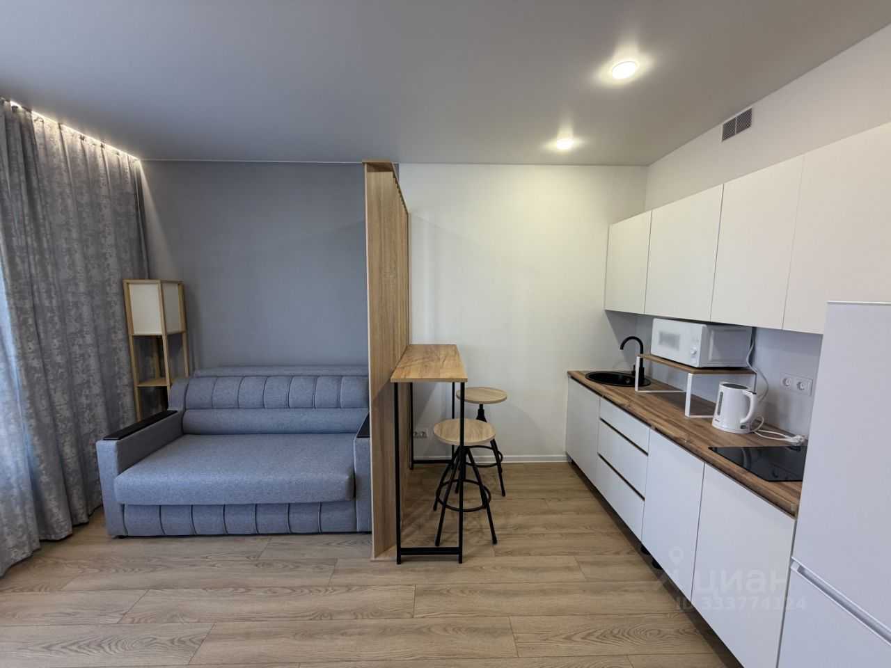 1-комнатная квартира, 25,3 м²