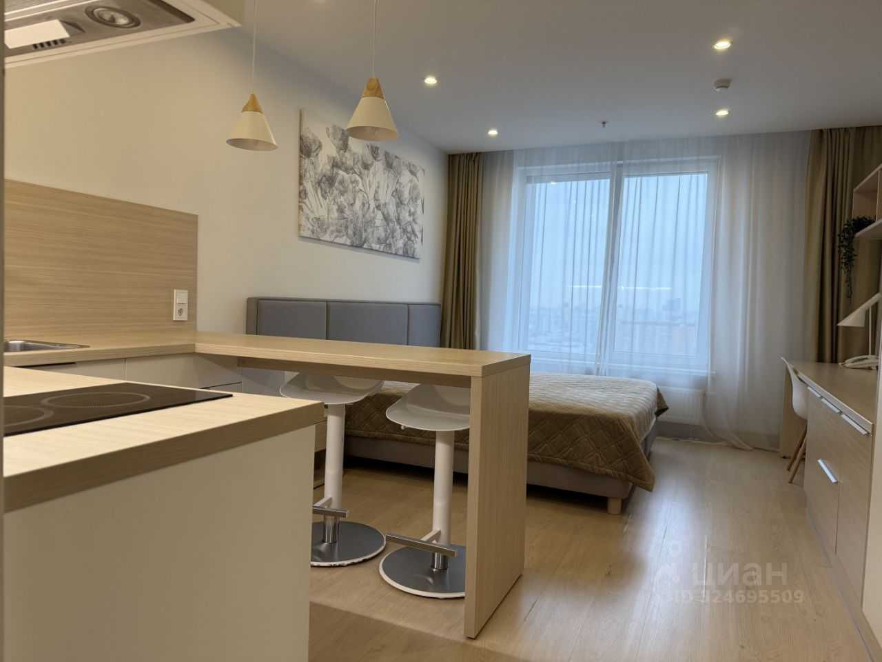 1-комнатная квартира, 28,5 м²