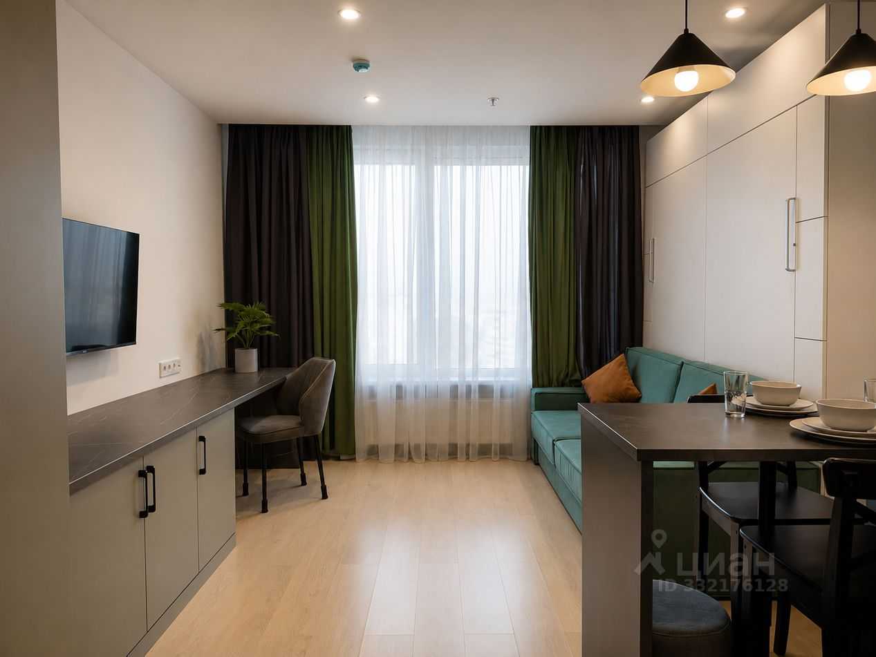 1-комнатная квартира, 28,8 м² — фотография 2
