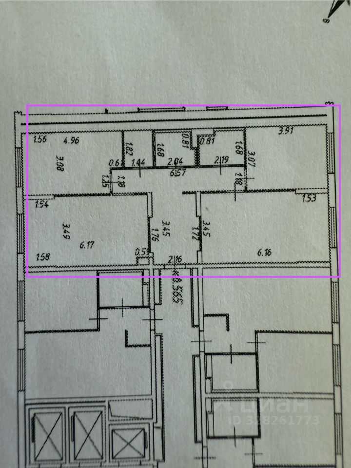 3-комнатная квартира, 93,5 м²