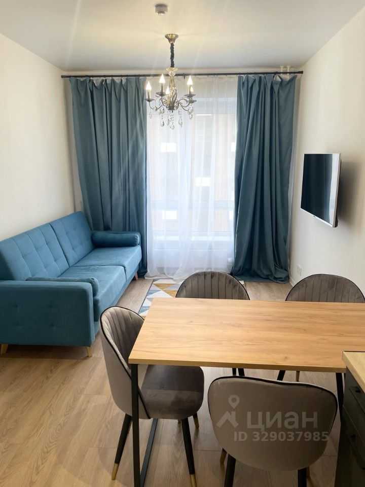 1-комнатная квартира, 33,5 м²