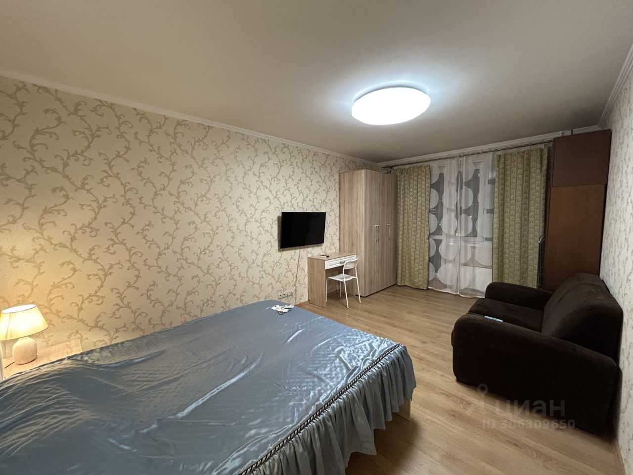 1-комнатная квартира, 38 м²