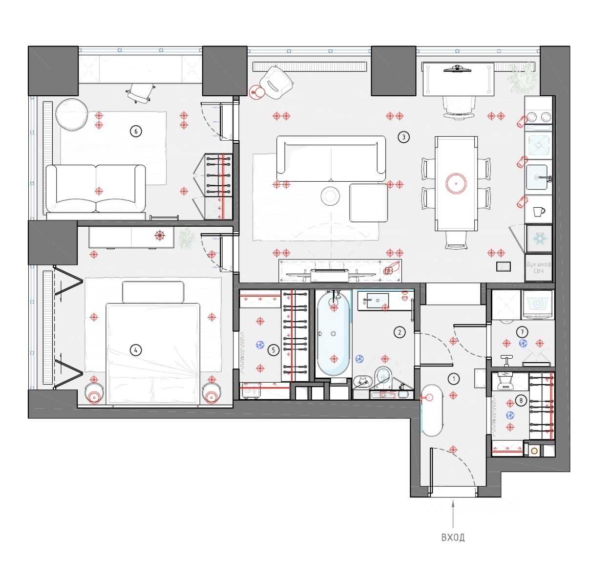 3-комнатная квартира, 77 м²
