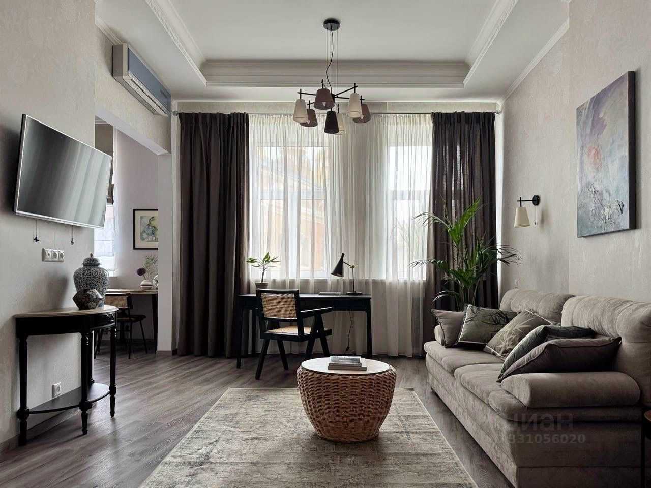 1-комнатная квартира, 56 м²