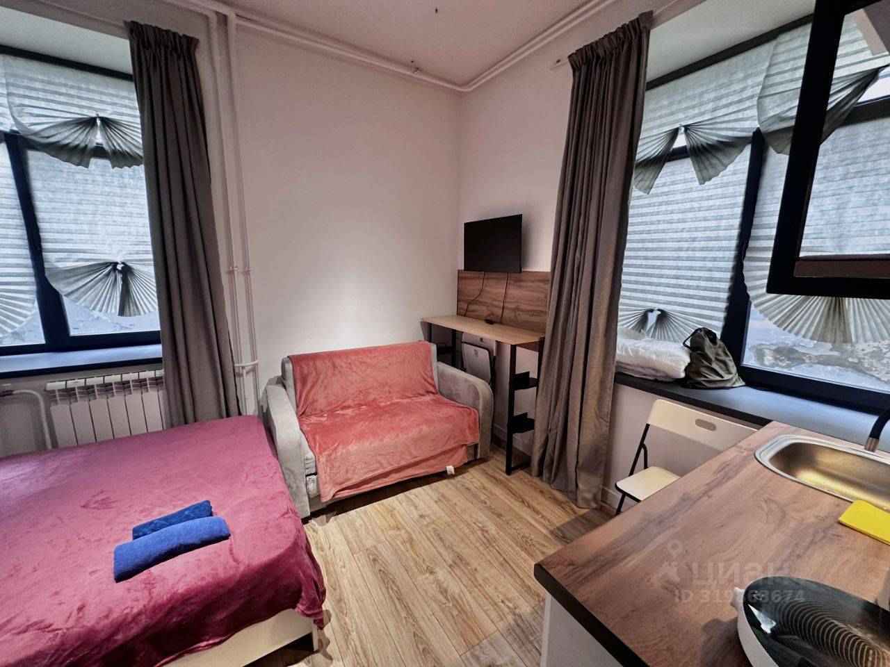 1-комнатная квартира, 26 м² — фотография 2