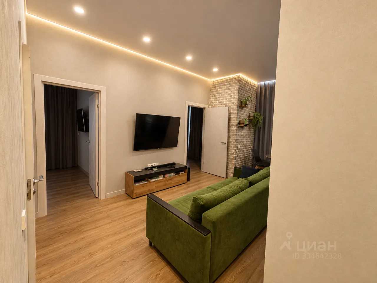 2-комнатная квартира, 55 м² — фотография 2