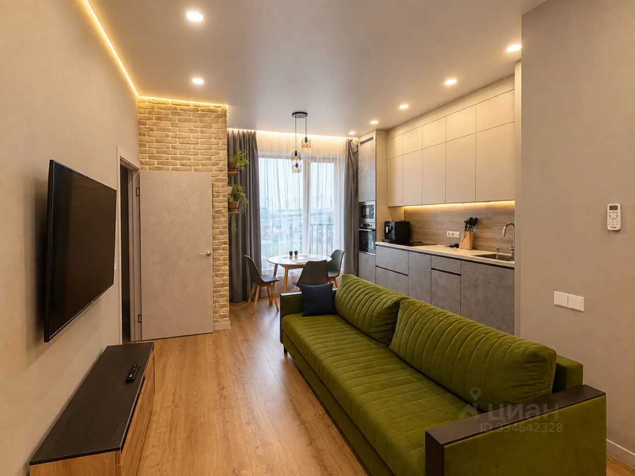2-комнатная квартира, 55 м²