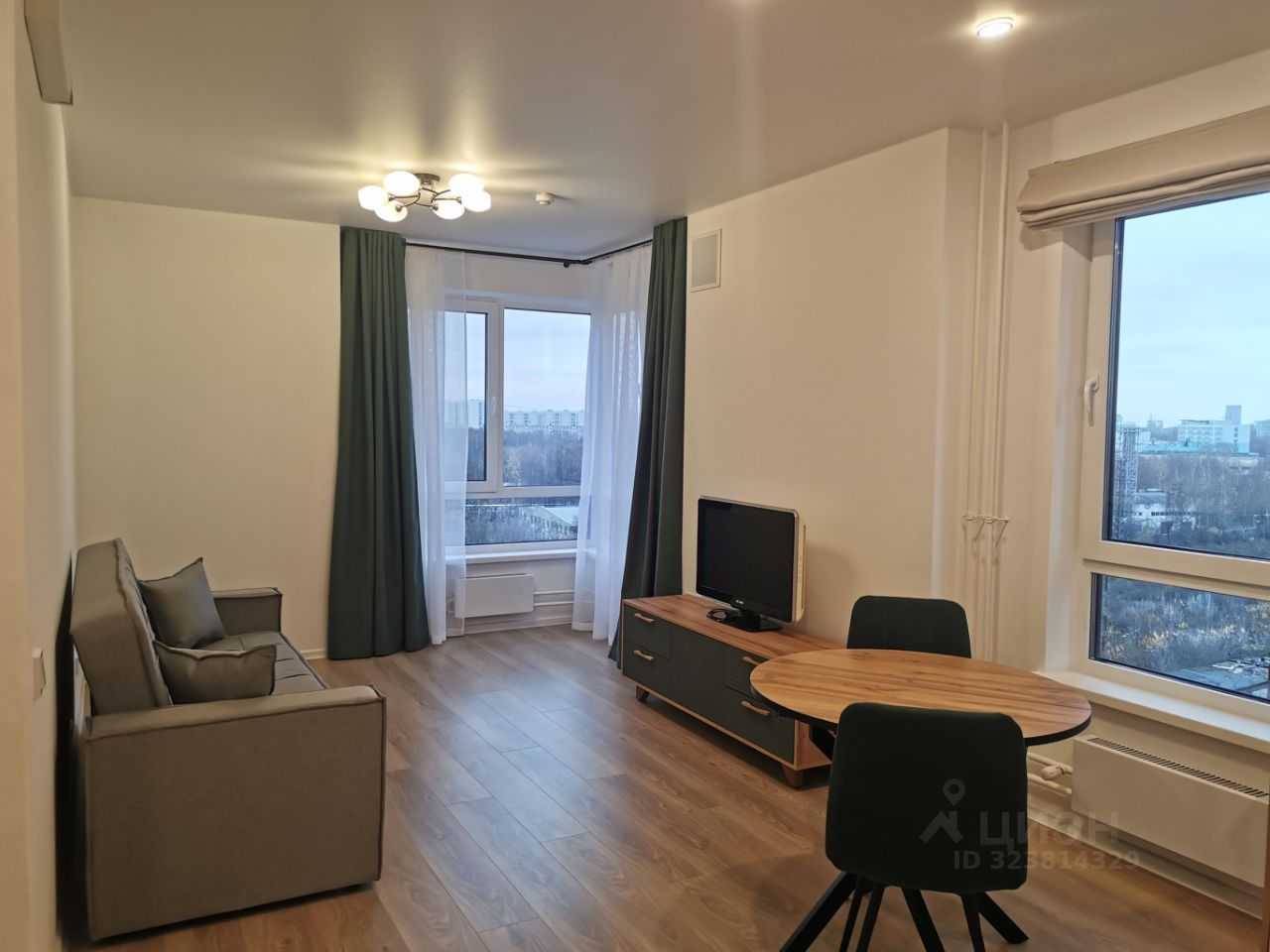 1-комнатная квартира, 43,5 м²