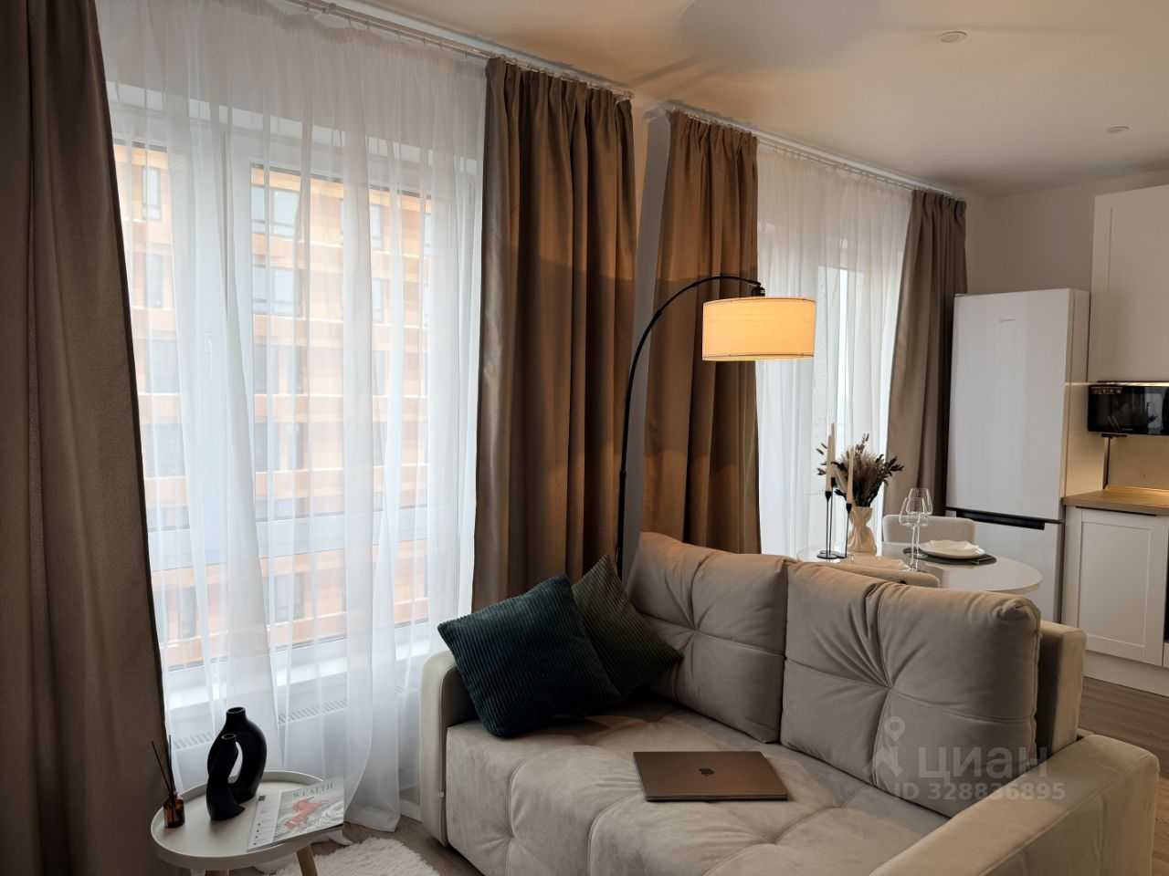 1-комнатная квартира, 33,7 м²