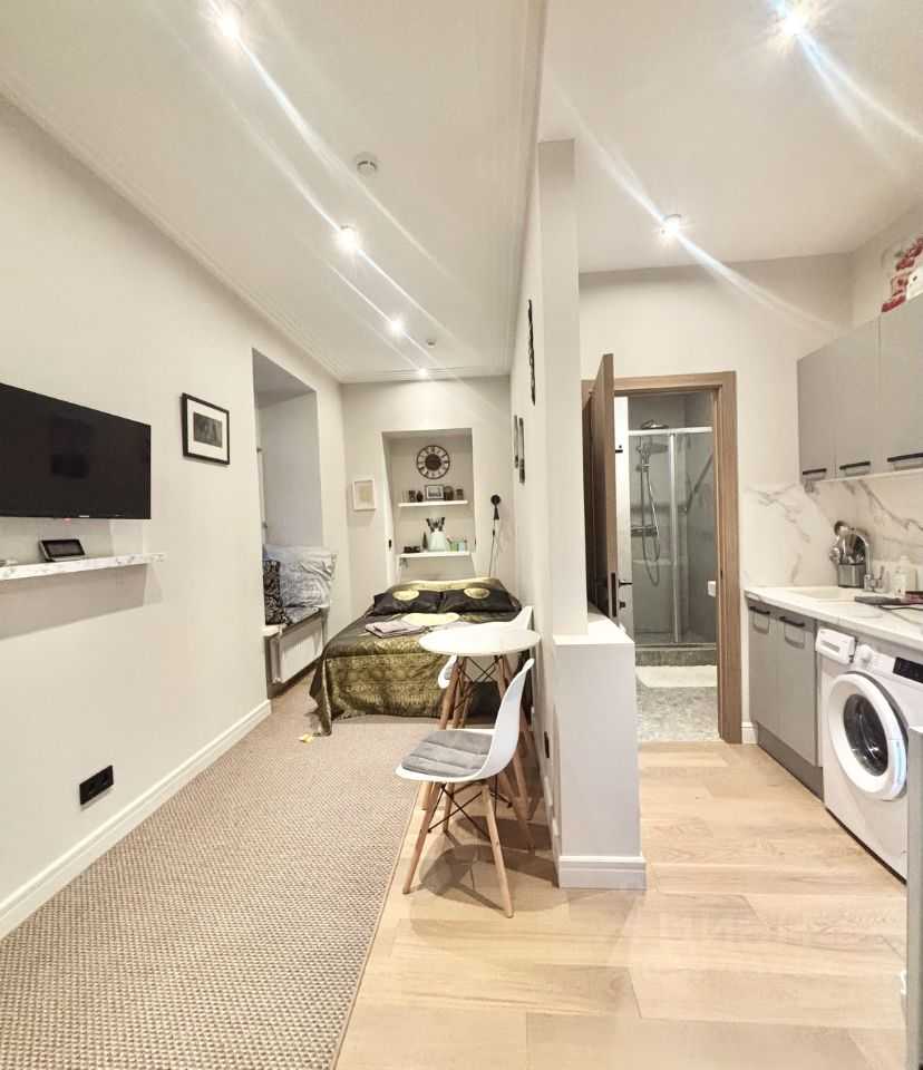 1-комнатная квартира, 19 м²