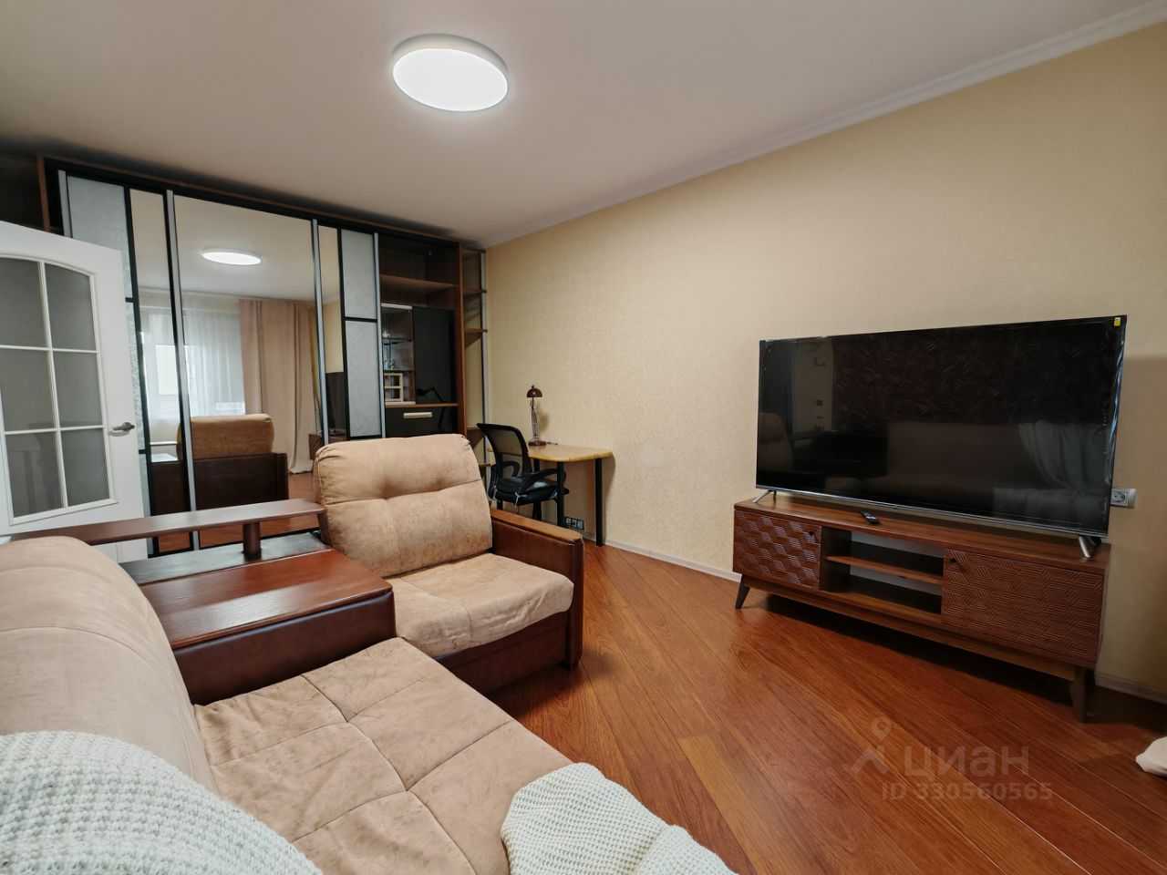 1-комнатная квартира, 37,7 м²