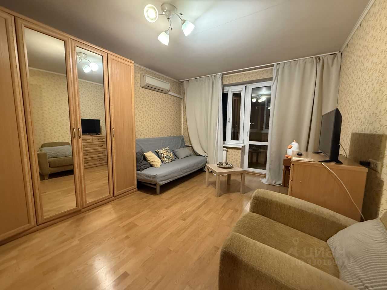 1-комнатная квартира, 35 м²