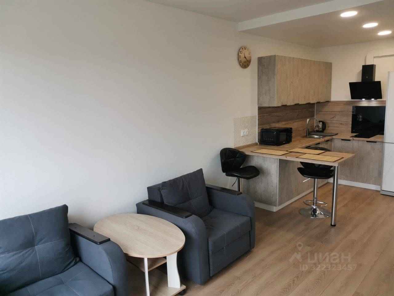 1-комнатная квартира, 33,8 м²