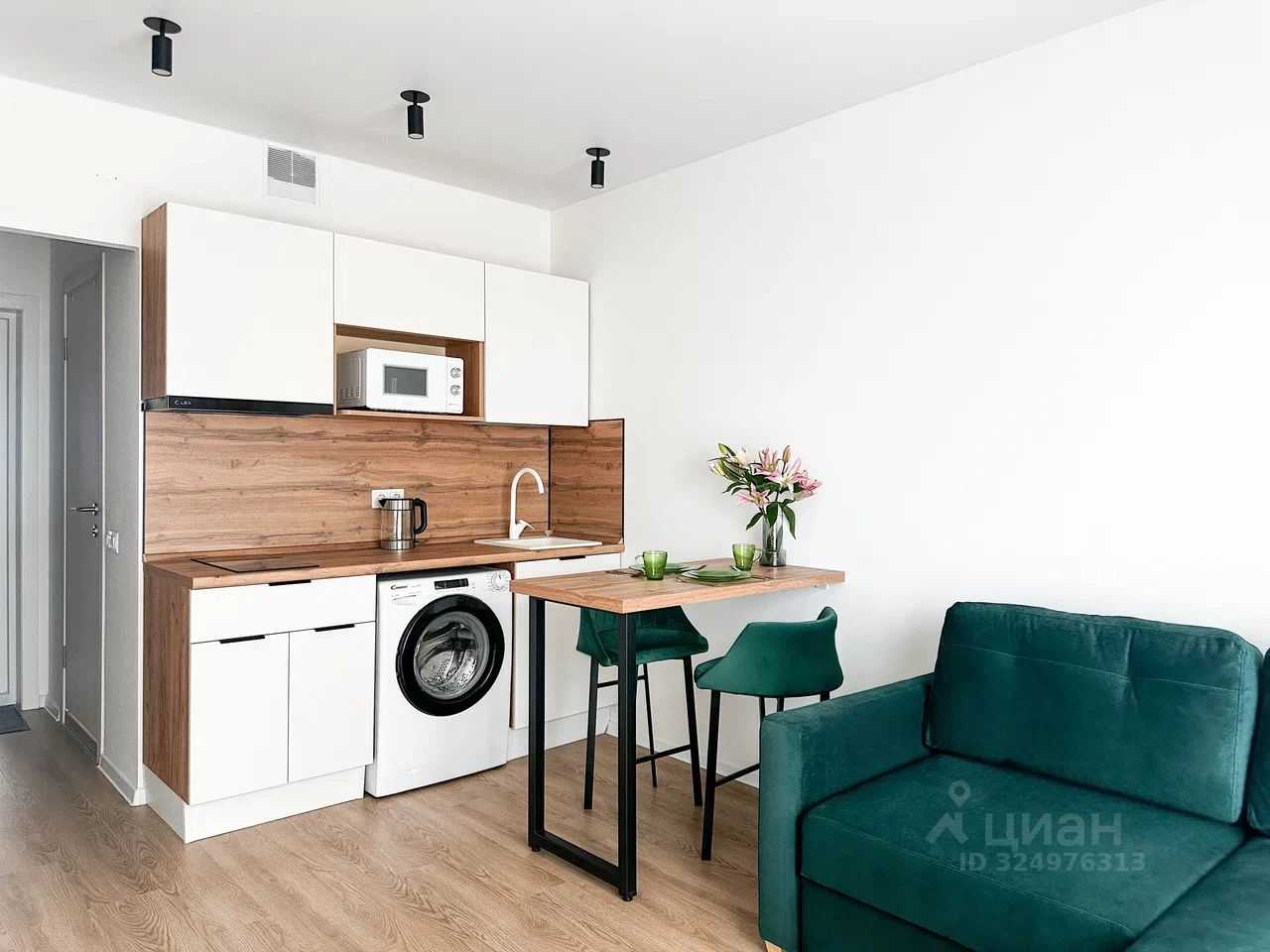 1-комнатная квартира, 19,9 м²