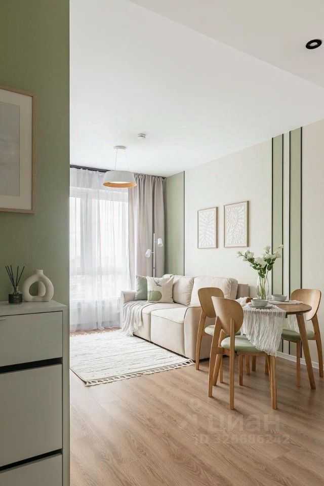 1-комнатная квартира, 35 м²