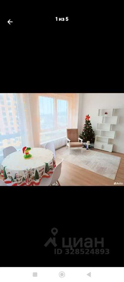1-комнатная квартира, 35 м²