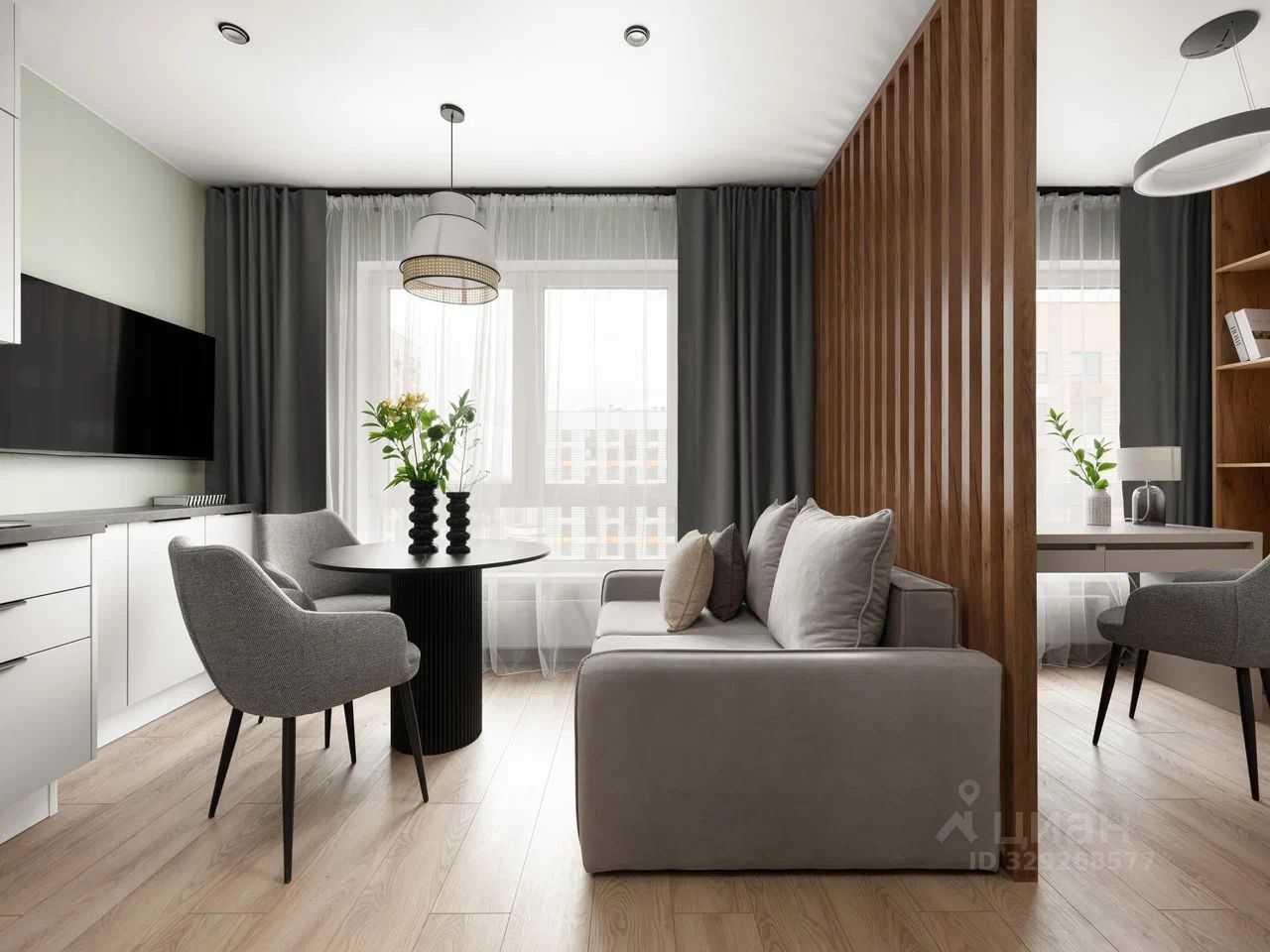 1-комнатная квартира, 33,9 м²
