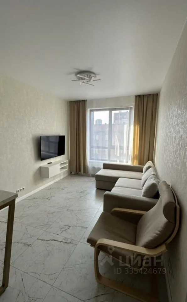 1-комнатная квартира, 37,3 м²