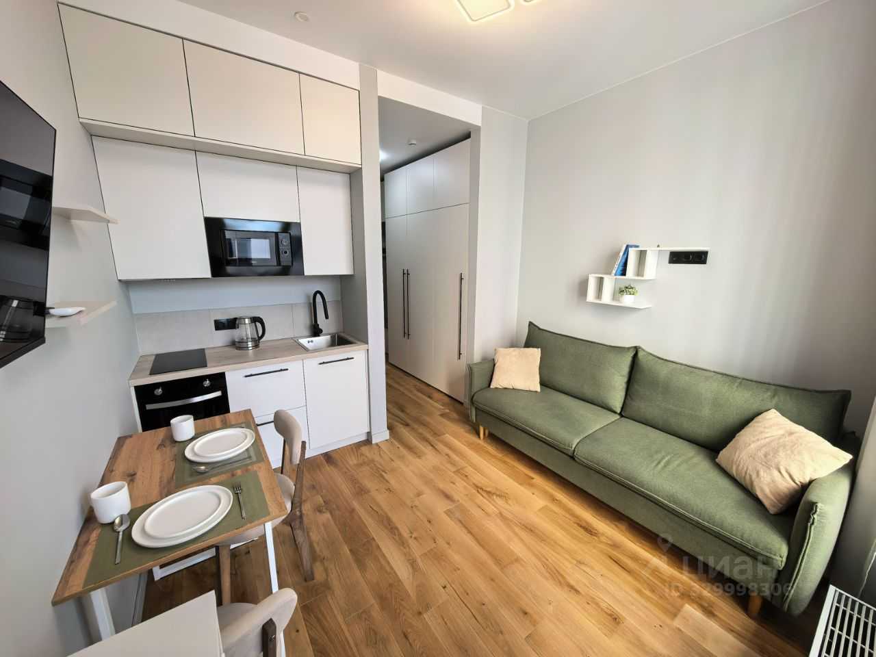 1-комнатная квартира, 17,8 м²